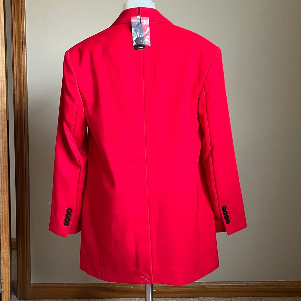 Tomato Red Blazer - Picture 3 of 6
